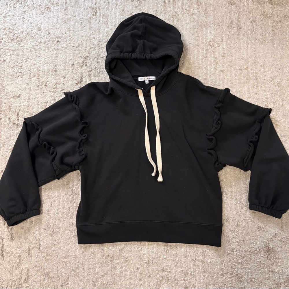🥛REBECCA MINKOFF RUFFLE HOODIE